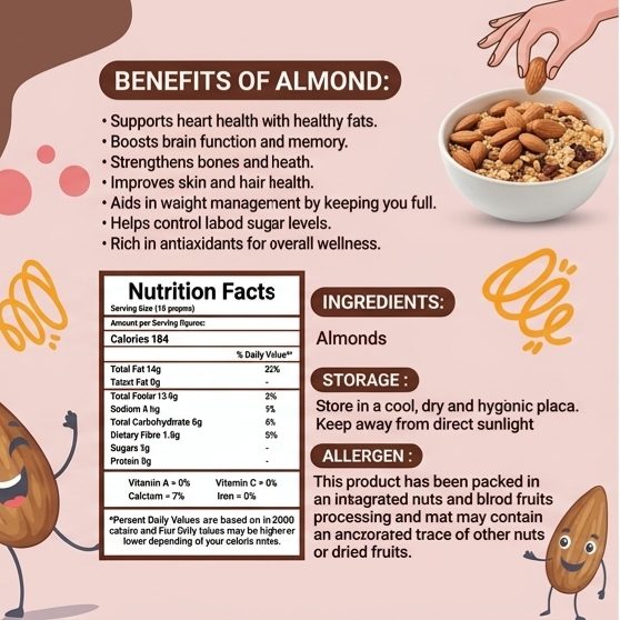 Akhrot + Badam Combo 500 g - image 5