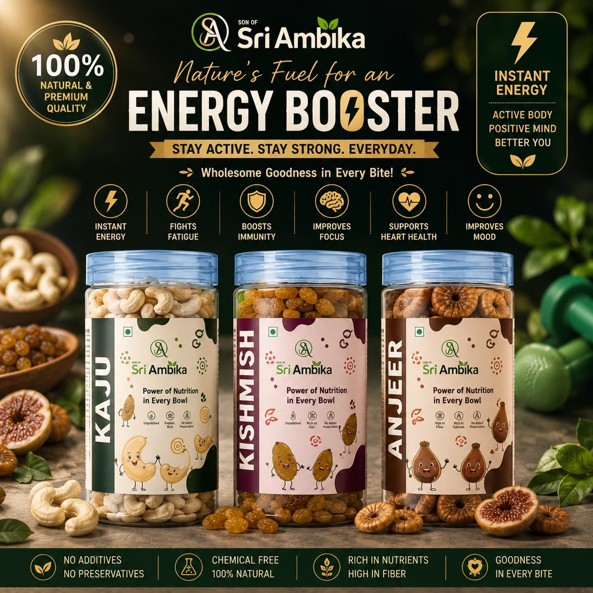 Energy Booster Dry Fruit Combo 750 g - image 6